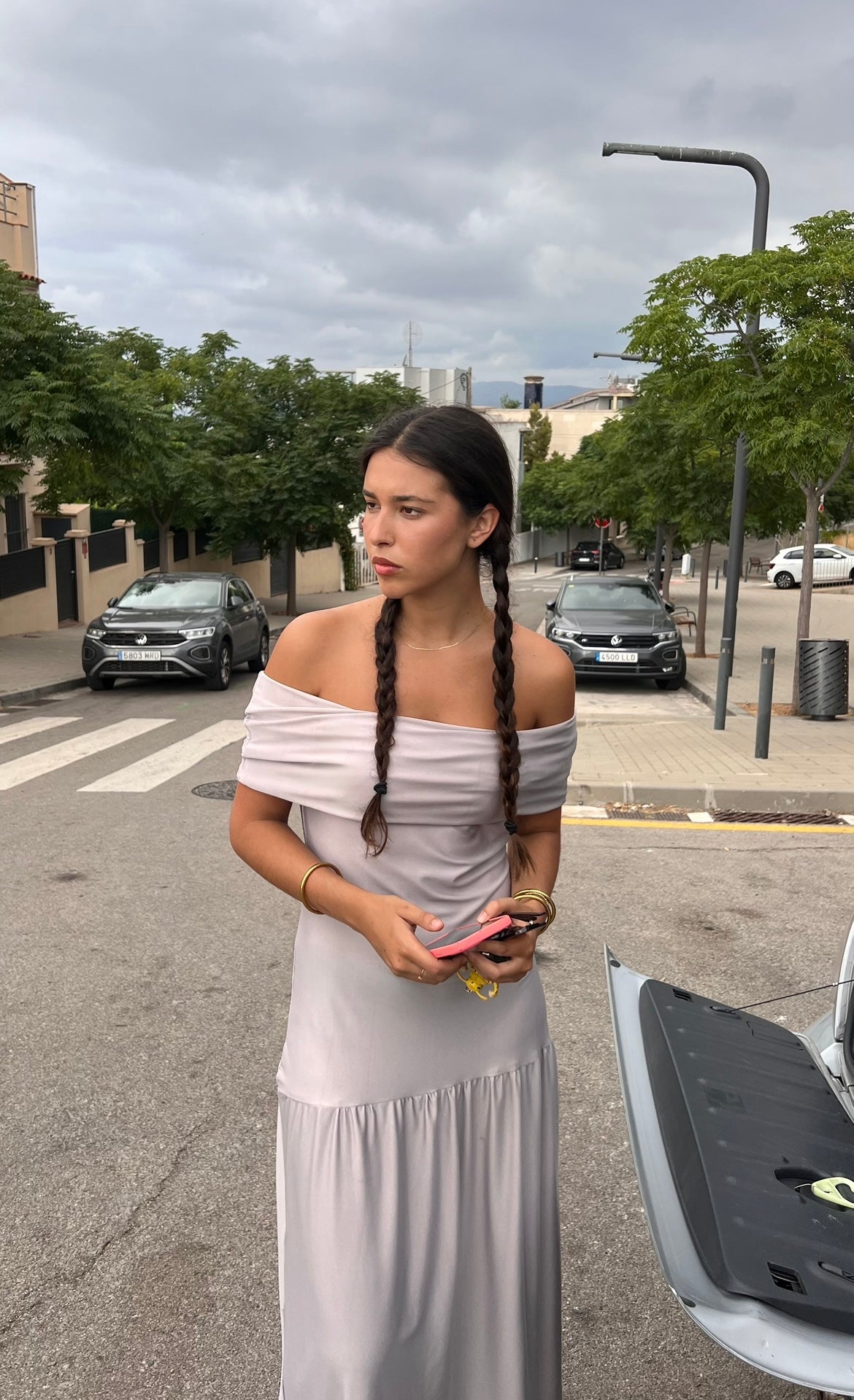 Vestido Plata