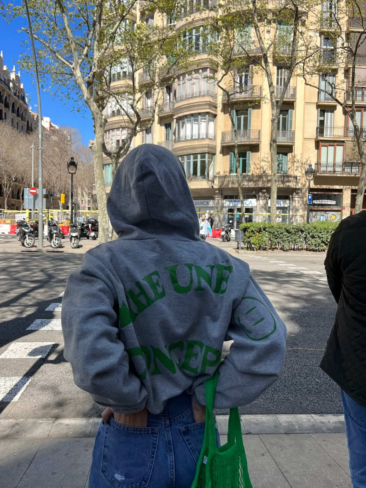 The Hoodie | Sudadera gris con capucha