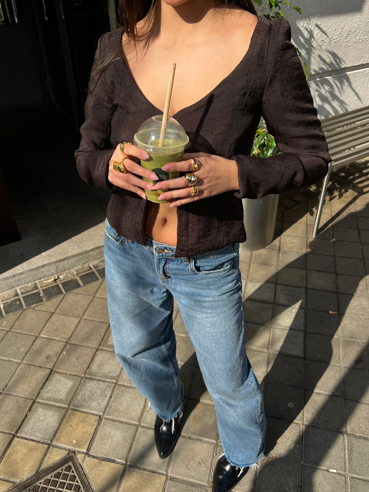 Blusa Chocolate Top